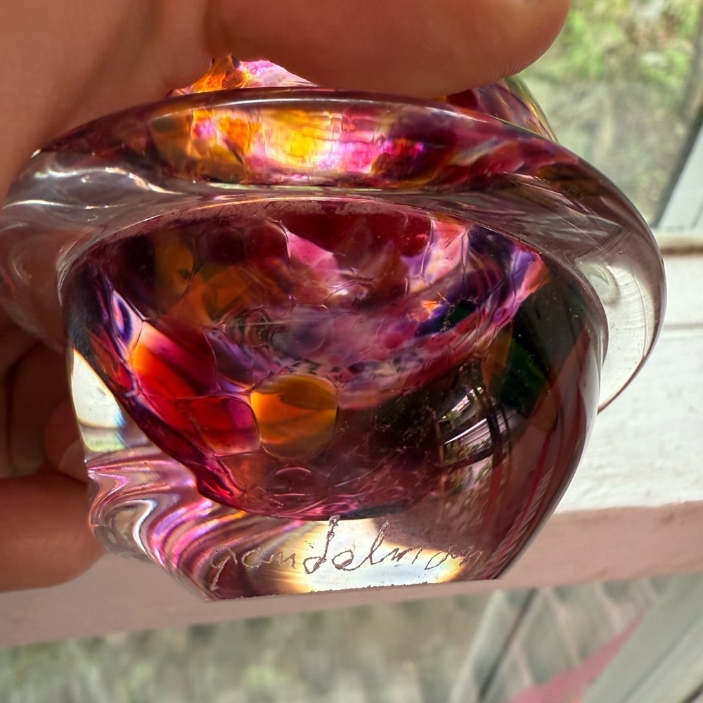 Roger Gandelman signed Glass Perfume Bottle - Picture 7 of 10